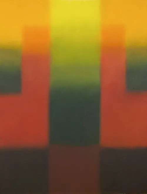 Candi Bentar 1, 2004, Öl auf Leinwand, 170 × 130 cm