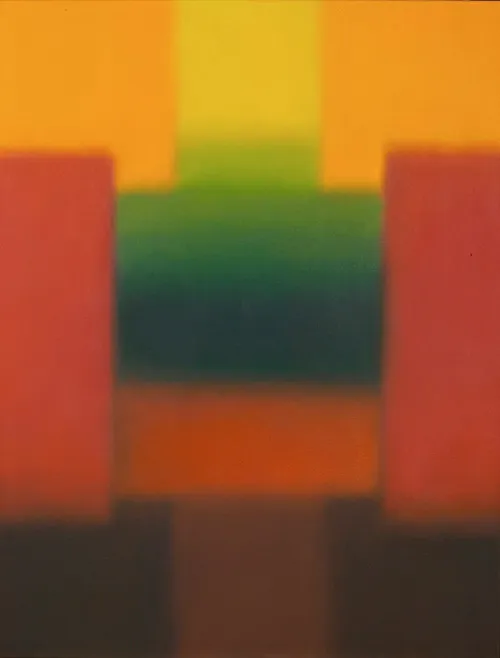 Candi Bentar 7, 2004, Öl auf Leinwand, 130 × 100 cm