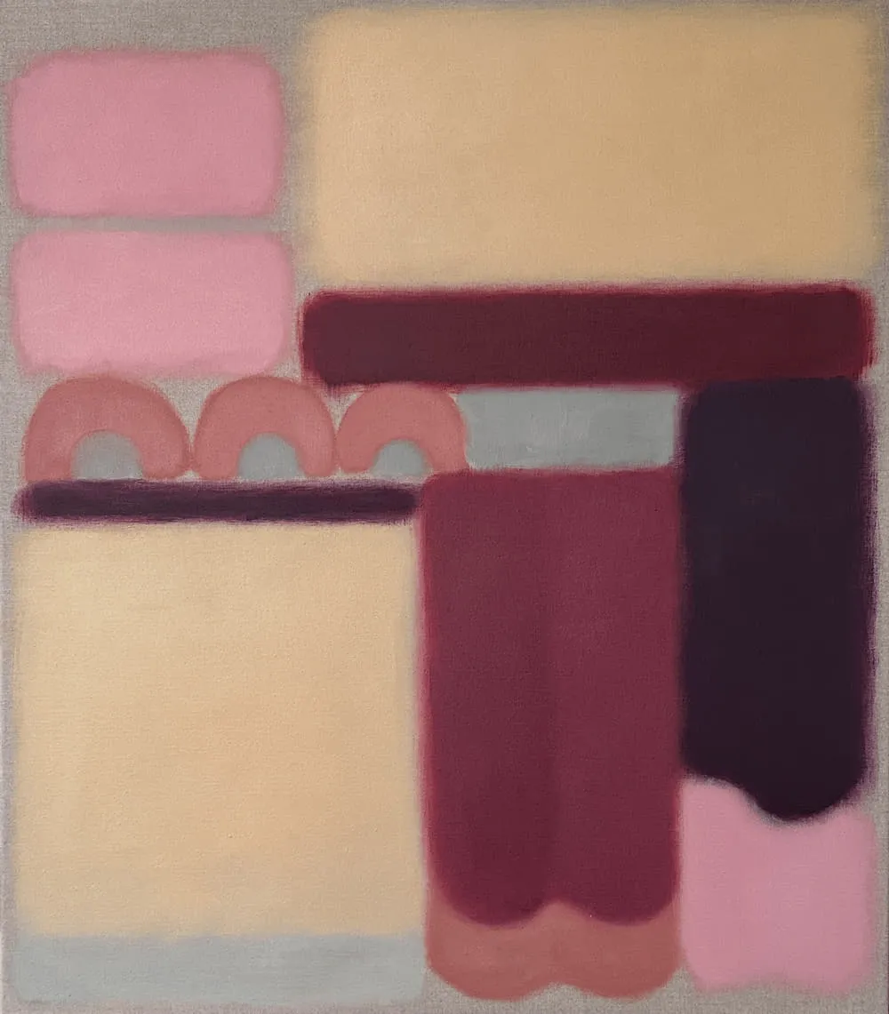 Die Quadratur des Kreises 1, 2025, Öl auf Leinwand, 80 × 70 cm