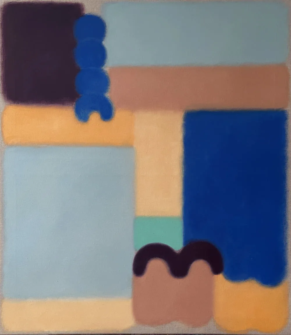 Die Quadratur des Kreises 2, 2025, Öl auf Leinwand, 80 × 70 cm
