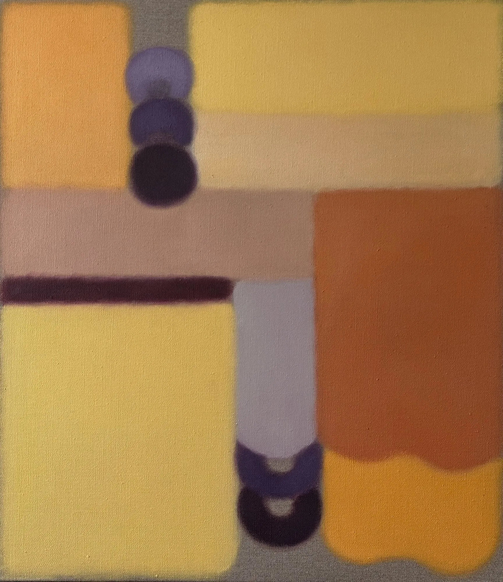 Die Quadratur des Kreises 4, 2025, Öl auf Leinwand, 80 × 70 cm