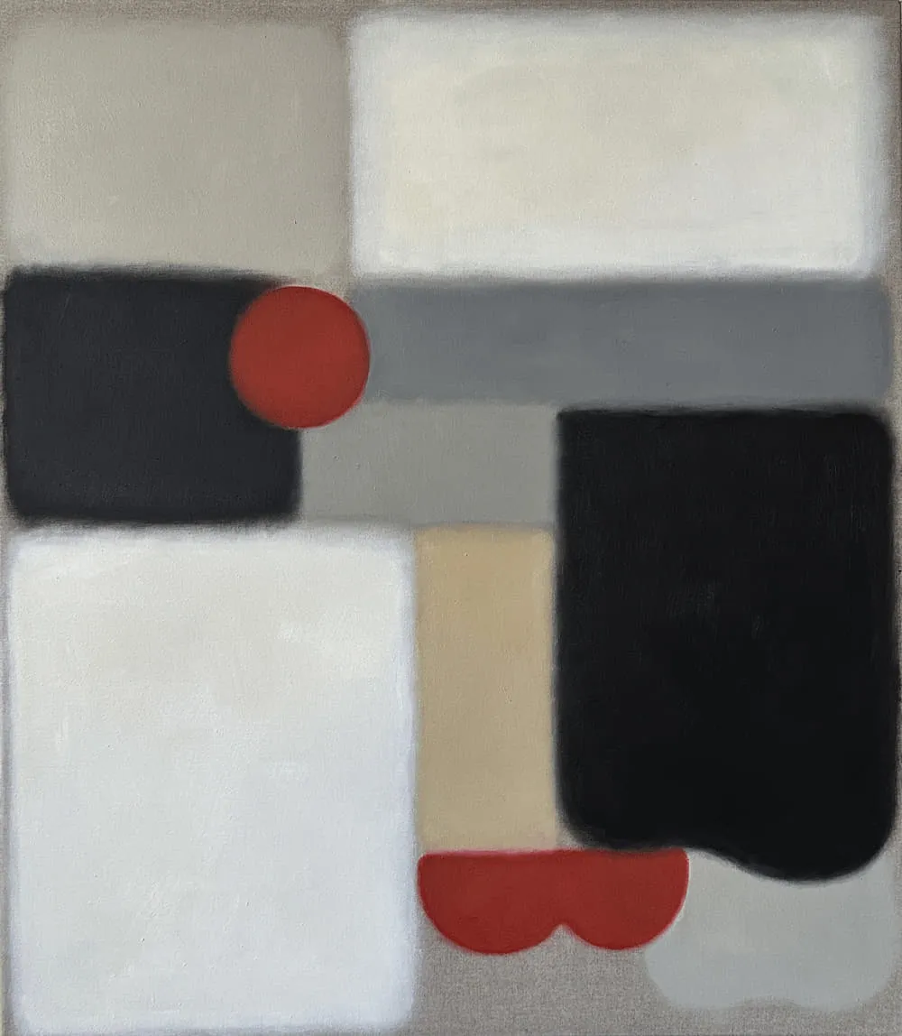 Die Quadratur des Kreises 8, 2025, Öl auf Leinwand, 80 × 70 cm