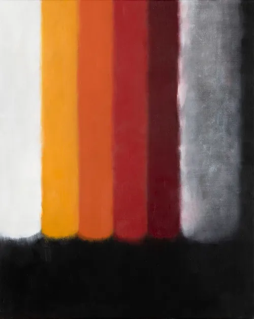 Feuer 1, 2014, Öl auf Leinwand, 100 × 80 cm