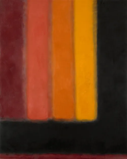 Feuer 7, 2014, Öl auf Leinwand, 100 × 80 cm