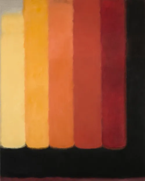 Feuer 8, 2014, Öl auf Leinwand, 100 × 80 cm