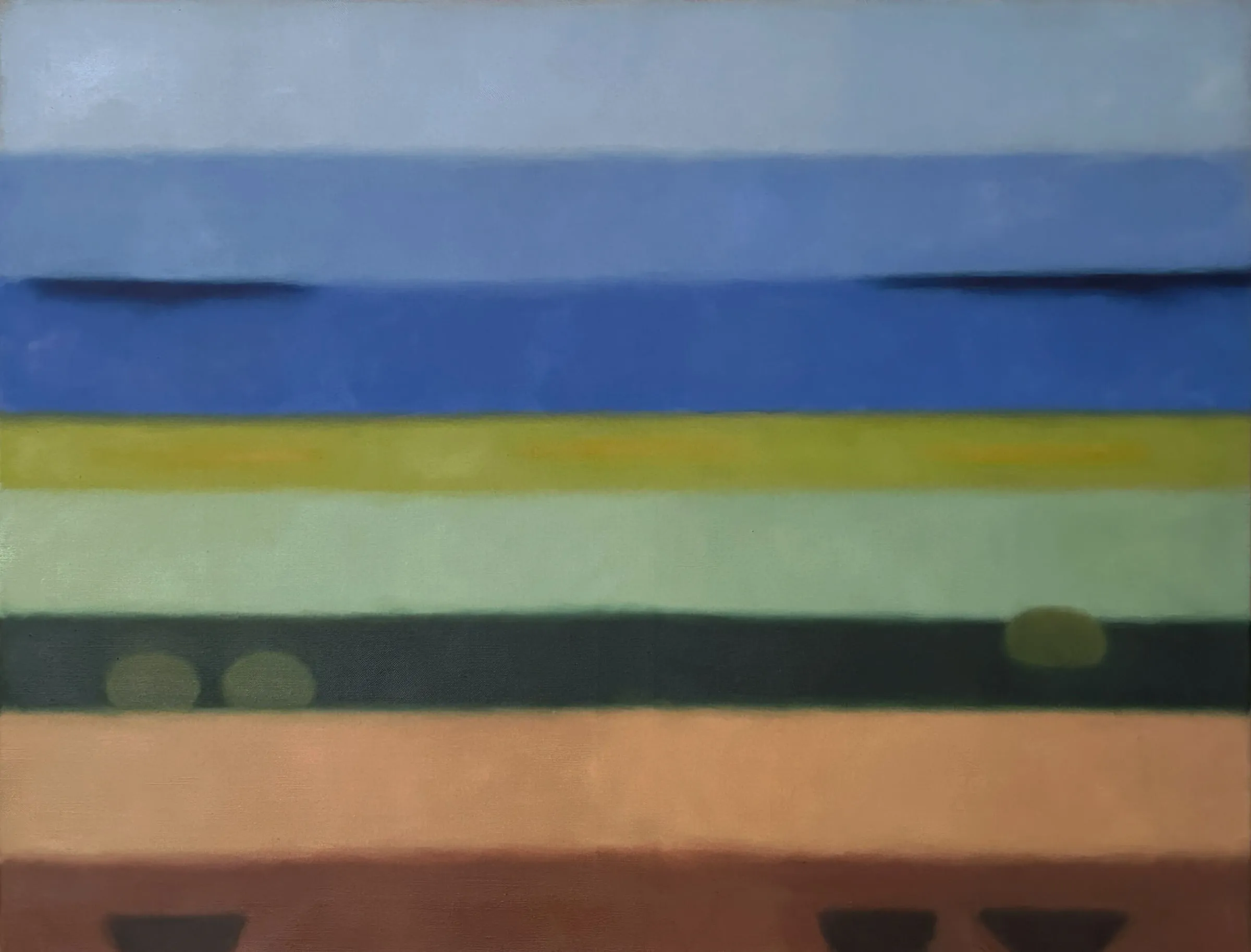 Himmel, Meer, Erde 3, 2026, Öl auf Leinwand, 100 × 130 cm