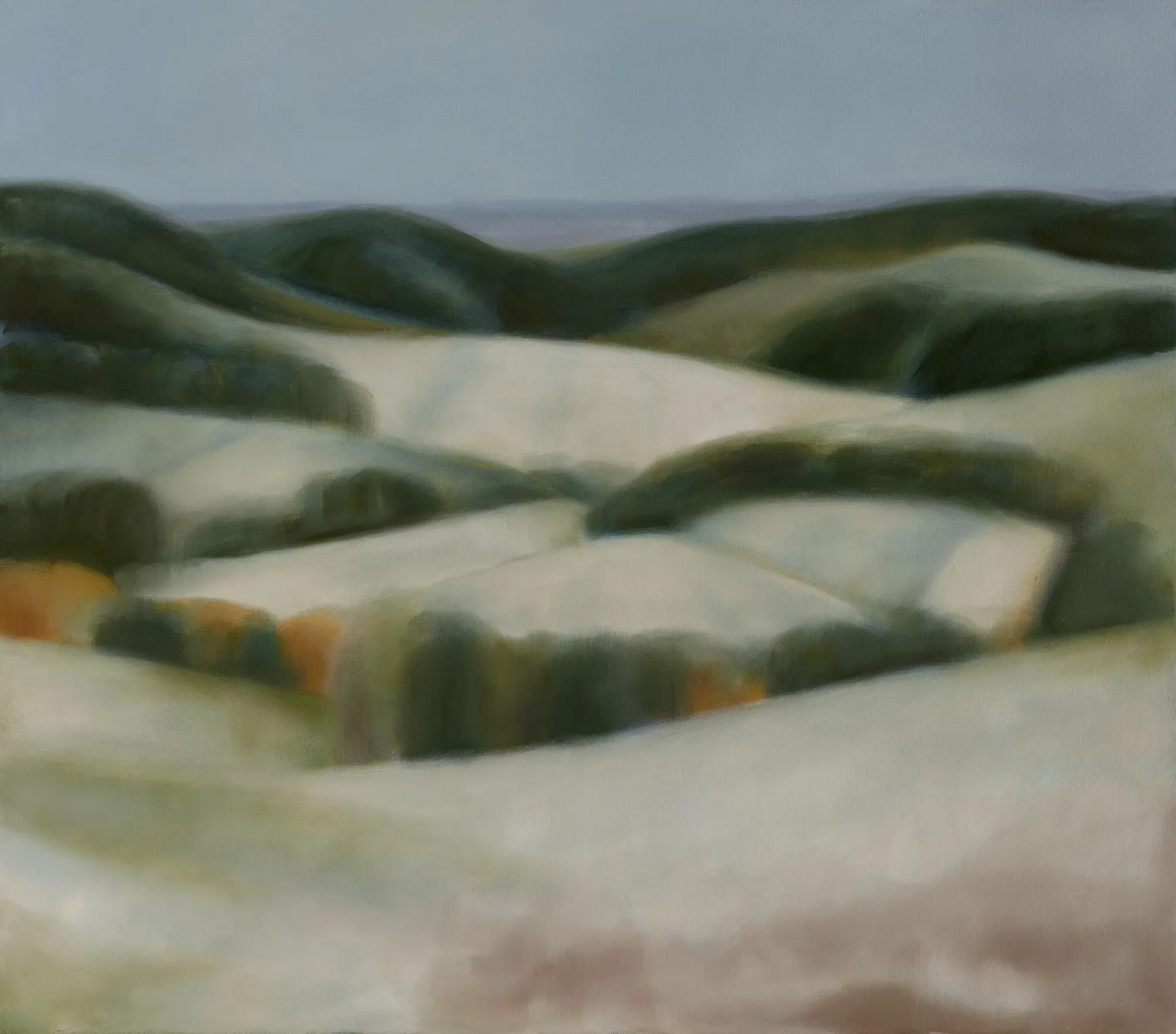 Landschaft am Kaiserstuhl, 2020, Öl auf Leinwand, 70 × 80 cm
