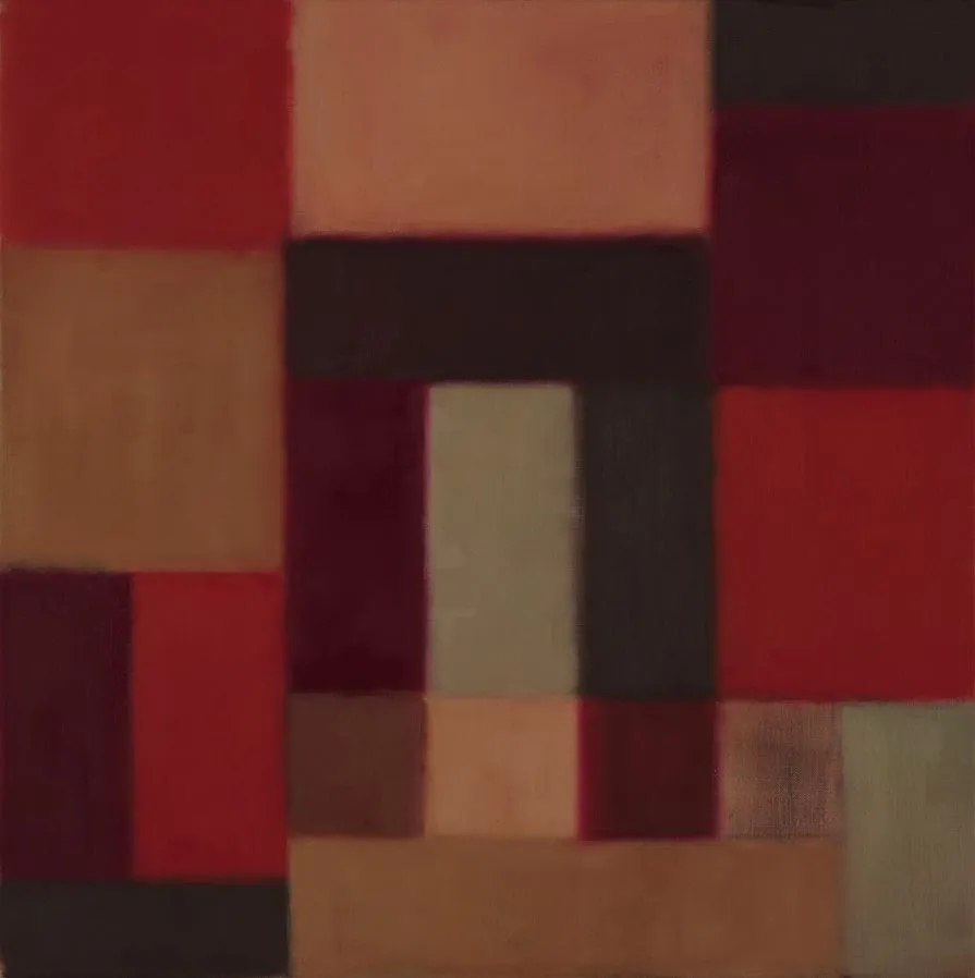 LM 6, 2018, Öl auf Leinwand, 100 × 100 cm