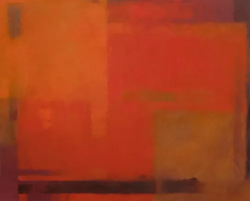 Ohne Titel (rotorange), 2005, Öl auf Leinwand, 130 × 100 cm