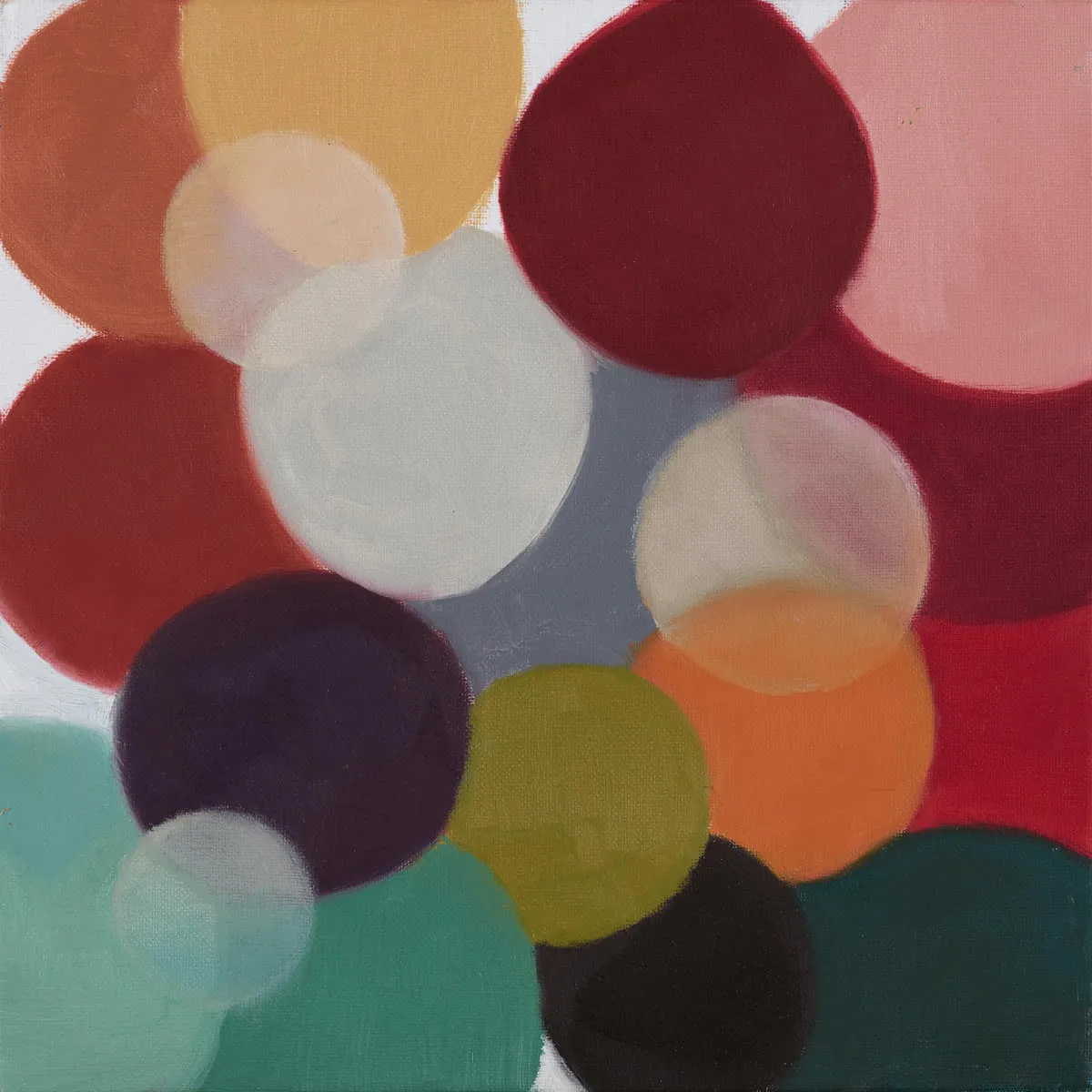 Rondo 11, 2023, Öl auf Leinwand, 30 × 30 cm