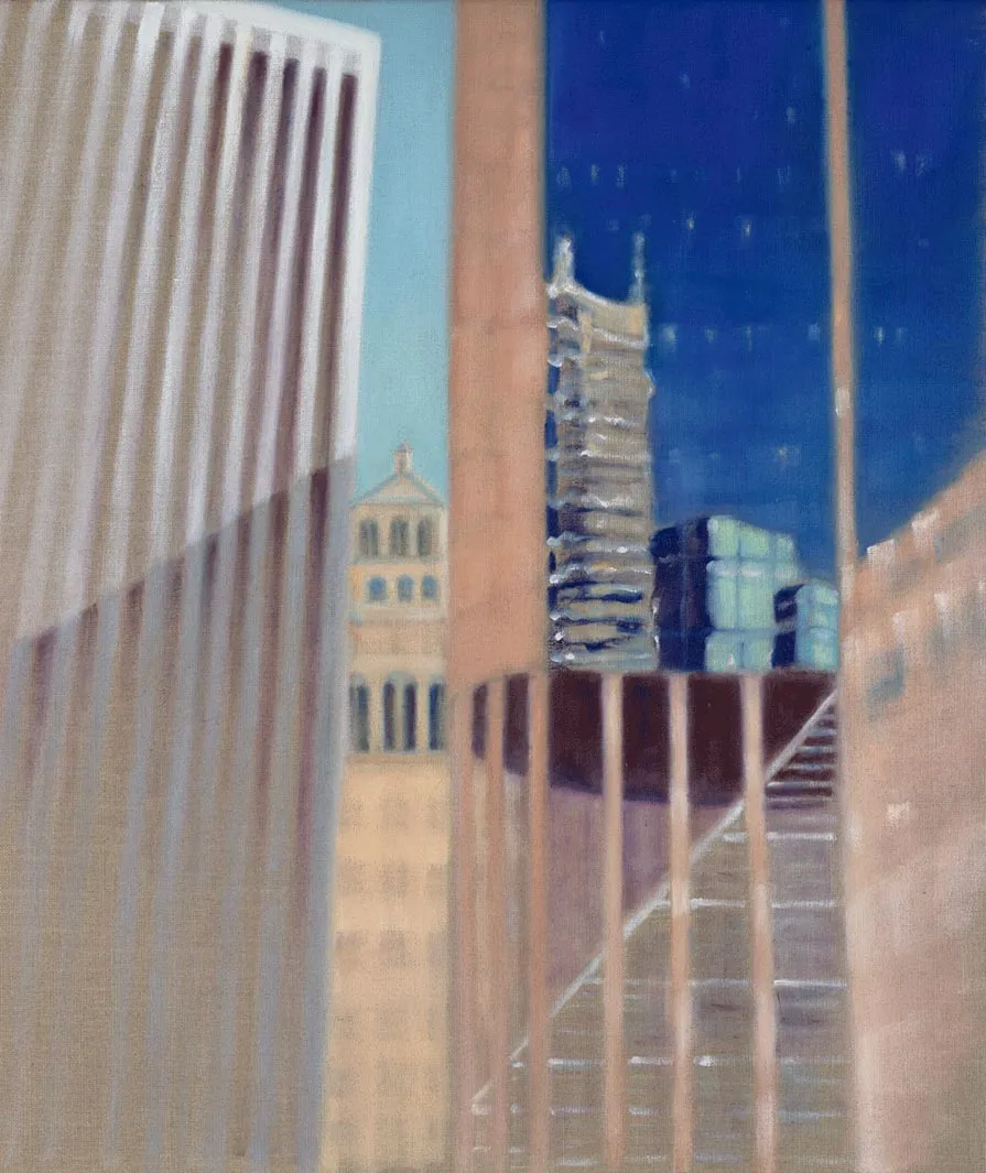 SF 2, 2016, Öl auf Leinwand, 70 × 60 cm