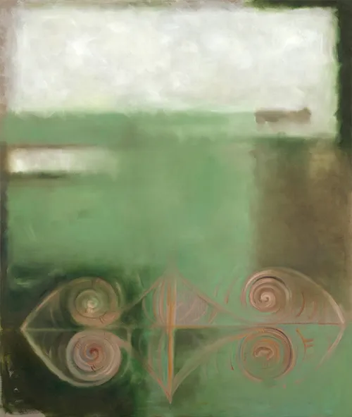 Taonga 11, 2010, Öl auf Leinwand, 190 × 160 cm