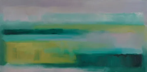 Taonga 15, 2010, Öl auf Leinwand, 45 × 90 cm